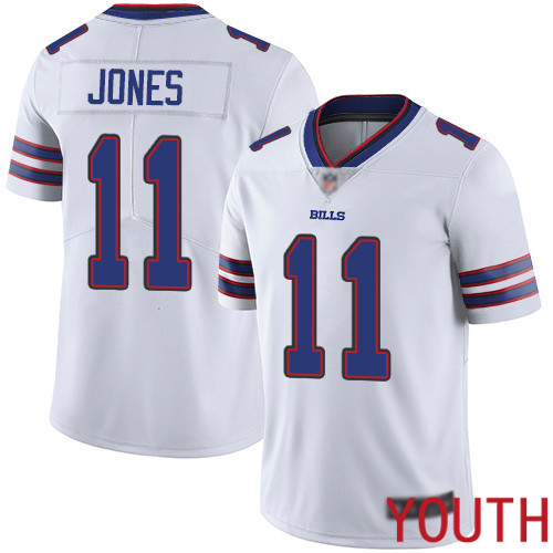 Youth Buffalo Bills 11 Zay Jones White Vapor Untouchable Limited Player NFL Jersey